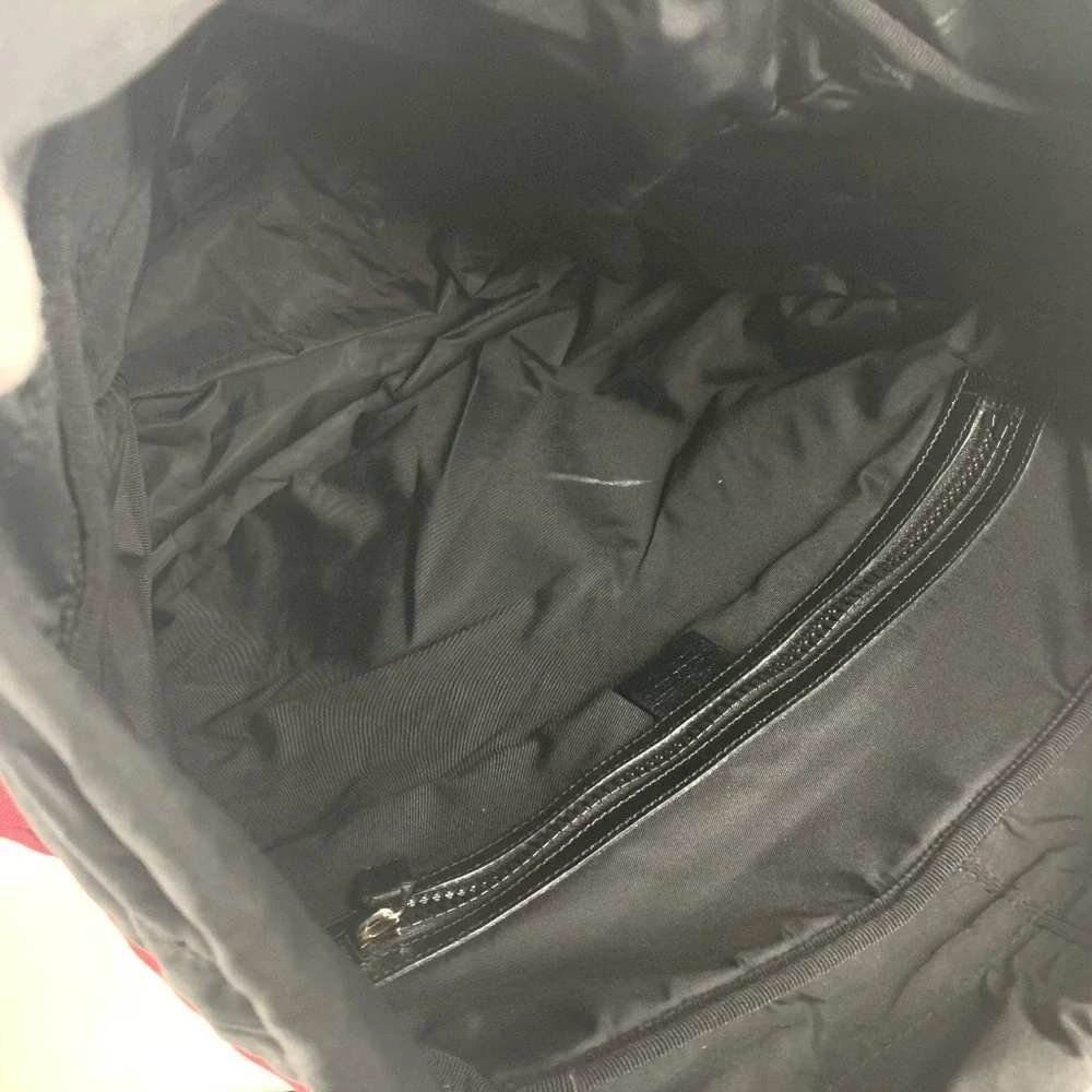 GUCCI Black Canvas Backpack